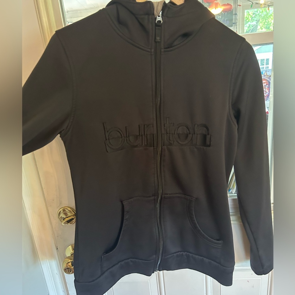 Burton hoodie with pockets EUC - Size medium black hoodie - snowboard ski wear